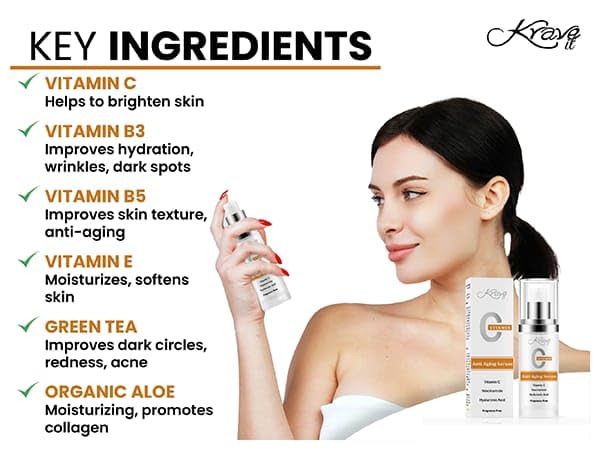 KRAVE IT serum being applied to face during morning routine.
