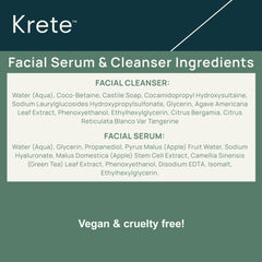 KRETE Probiotic Facial Cleanser morning and night use illustrates routine flexibility.