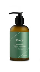 KRETE Probiotic Facial Cleanser texture view highlights gentle, refreshing foam.
