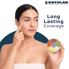 Kryolan Concealer Circle N compact travel-friendly palette for on-the-go makeup.
