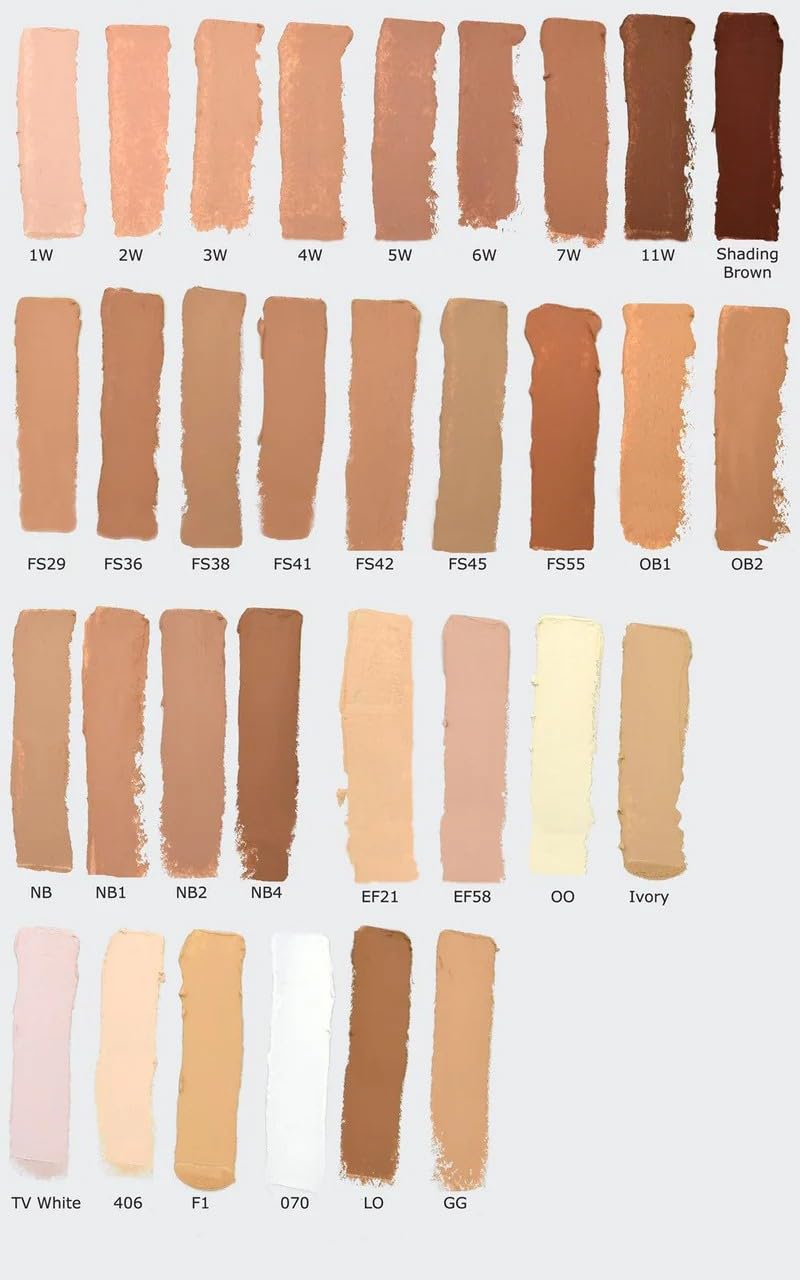 Kryolan TV Paint Stick Shibui set offers versatile shades for quick edits.