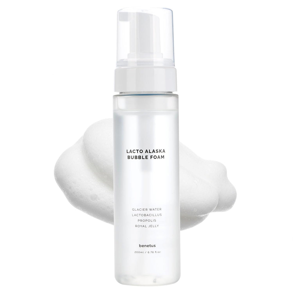 Benetus Lacto Alaska Bubble Foam bottle for easy daily cleansing.