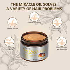 Ktintar Batana Oil on scalp massage demonstrates deep hydration.