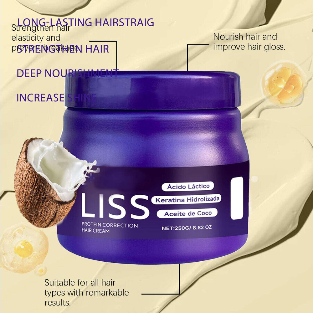 KUHSE Liss Alisado packaging on shelf with lavender accents.