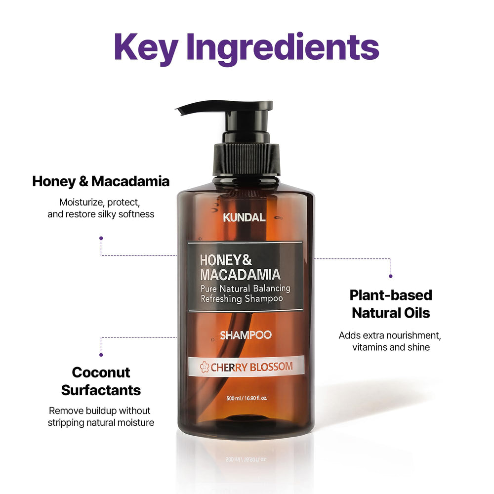 KUNDAL shampoo is sulfate-free for gentle cleansing.