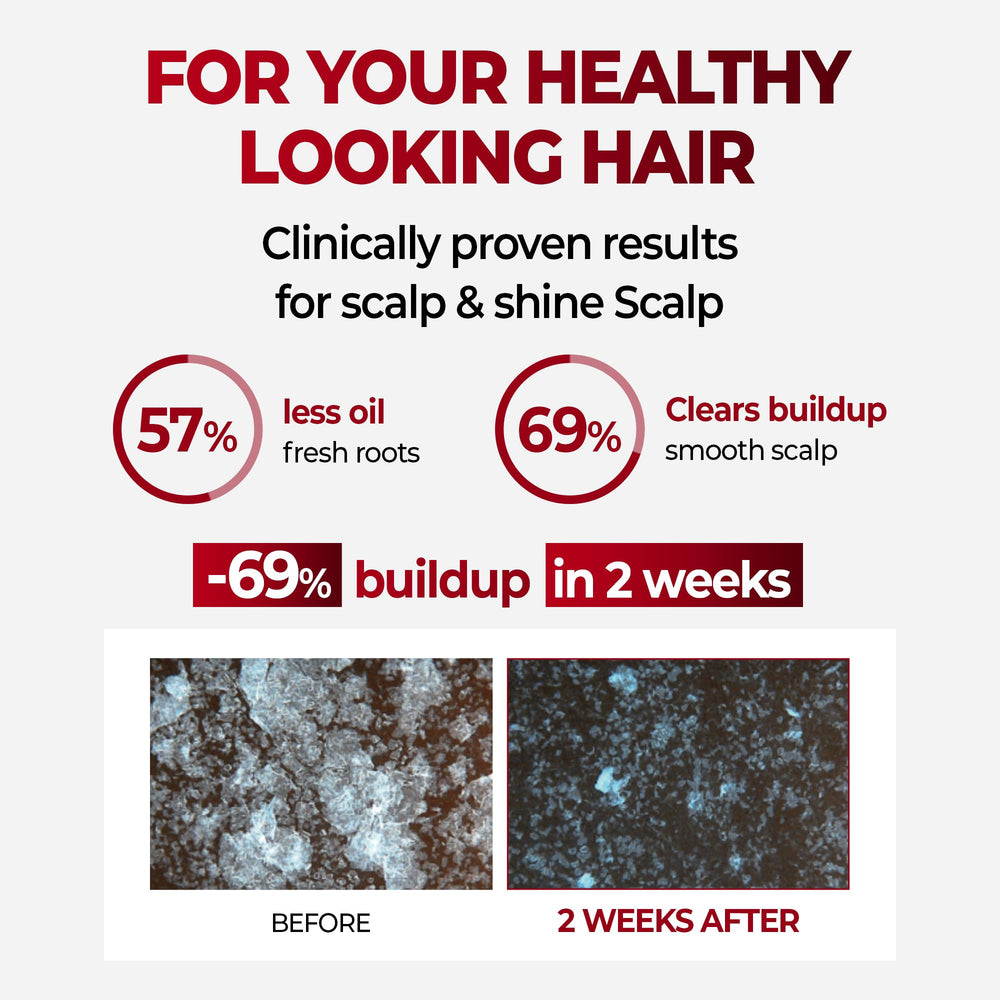 KUNDAL Cherry Blossom shampoo pour showing cooling menthol sensation on scalp