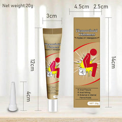 Kunnozz hemorrhoid cream being spread for skin comfort.