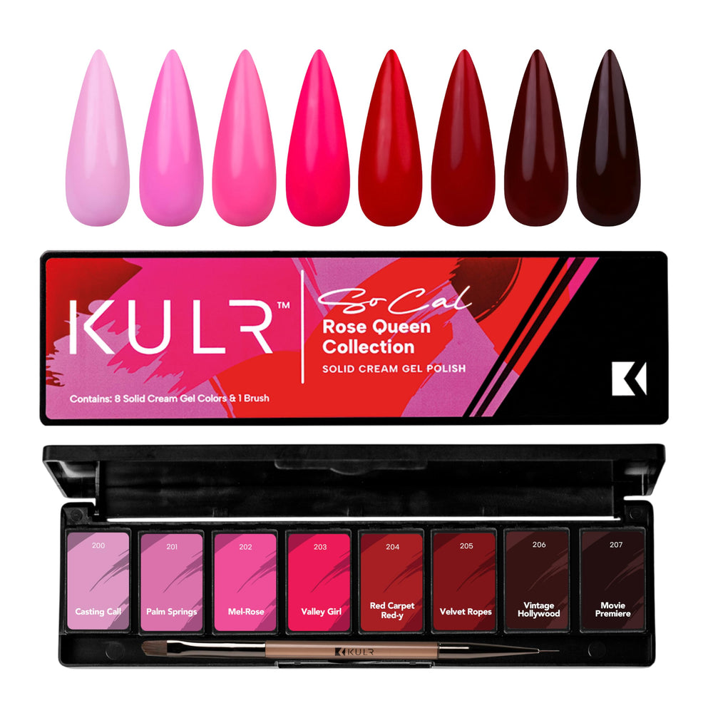 KUPA KULR Rose Queen bottle displays Velvet Ropes shade for crisp, long-lasting color.