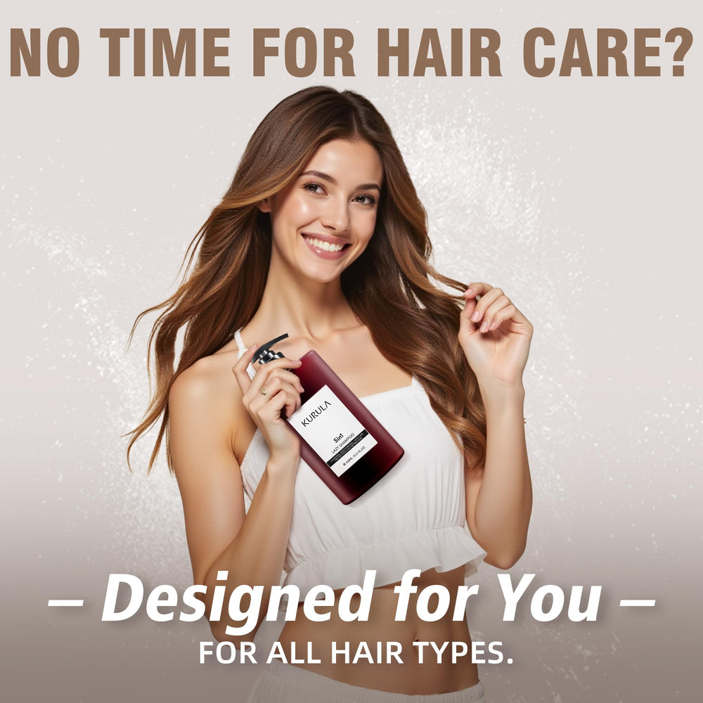 Kurula shampoo foaming lather shows gentle cleansing for all hair types.