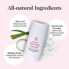 Kushae botanical ingredients highlight natural, paraben-free formula for sensitive skin.
