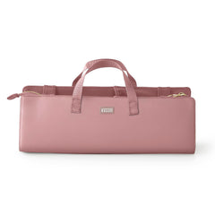 KUSSHI bag with elastic pockets keeps brushes secure on the go