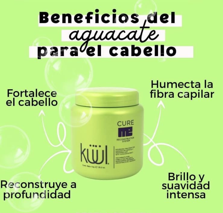 Kuul Cure Me Reconstructor leaves hair with gloss and ease after use.