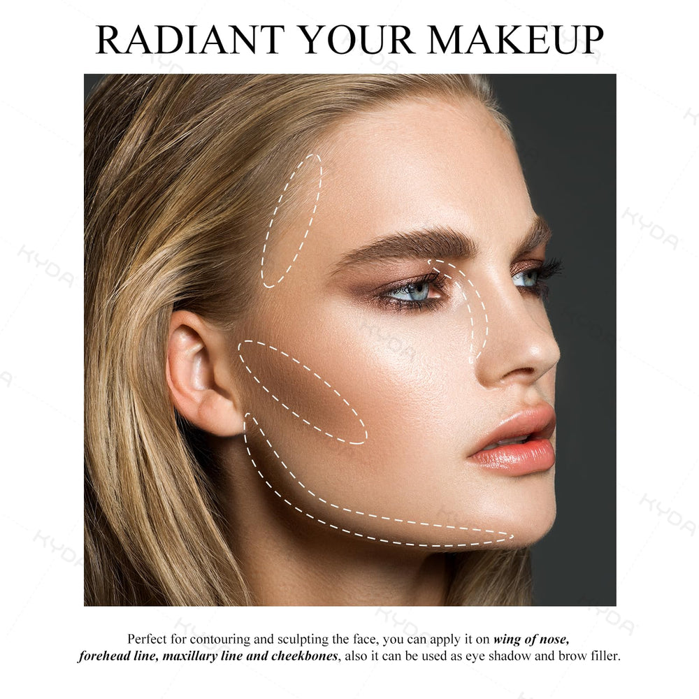 KYDA compact palette in travel-friendly case for on-the-go makeup