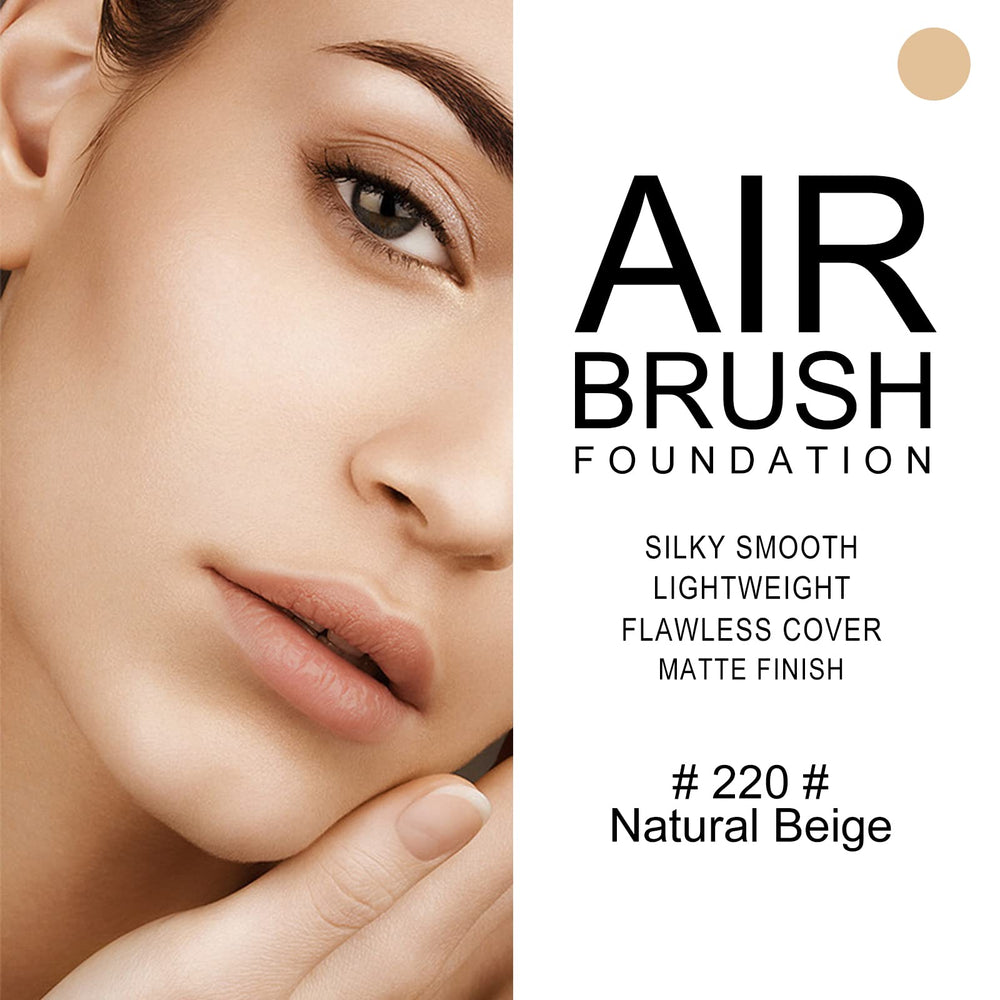 KYDA foundation brush application for smooth, crease-free makeup.