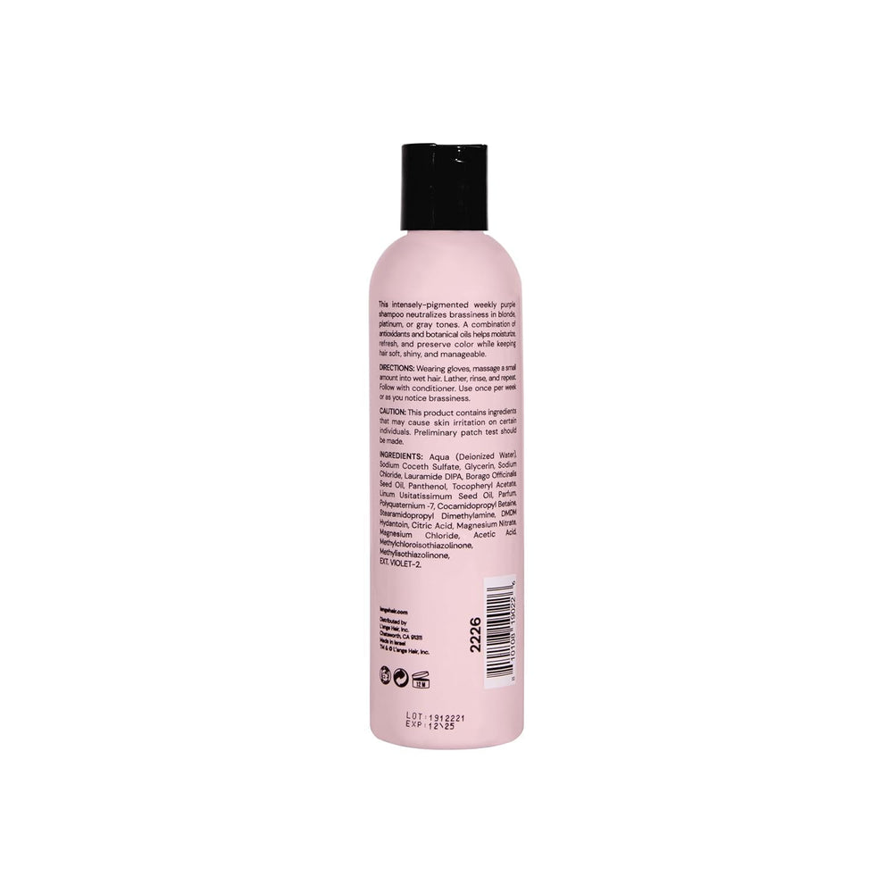 L'ANGE HAIR Violet Purple Toning Shampoo suited for all hair types.