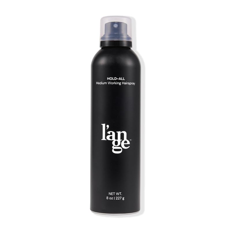 L'ANGE HAIR Hold-All bottle front demonstrates a brushable, flexible hold.