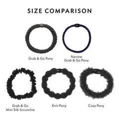 L. Erickson hair ties neutral beads complement any look