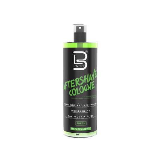 L3 Level 3 after shave spray bottle shown for post-shave care and moisturization
