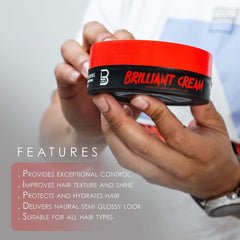 L3 Level 3 Brilliant Cream hands apply demonstrating pliable hold and natural finish