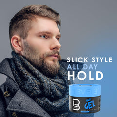 Close-up of L3 Level 3 Hair Gel texture showing added volume