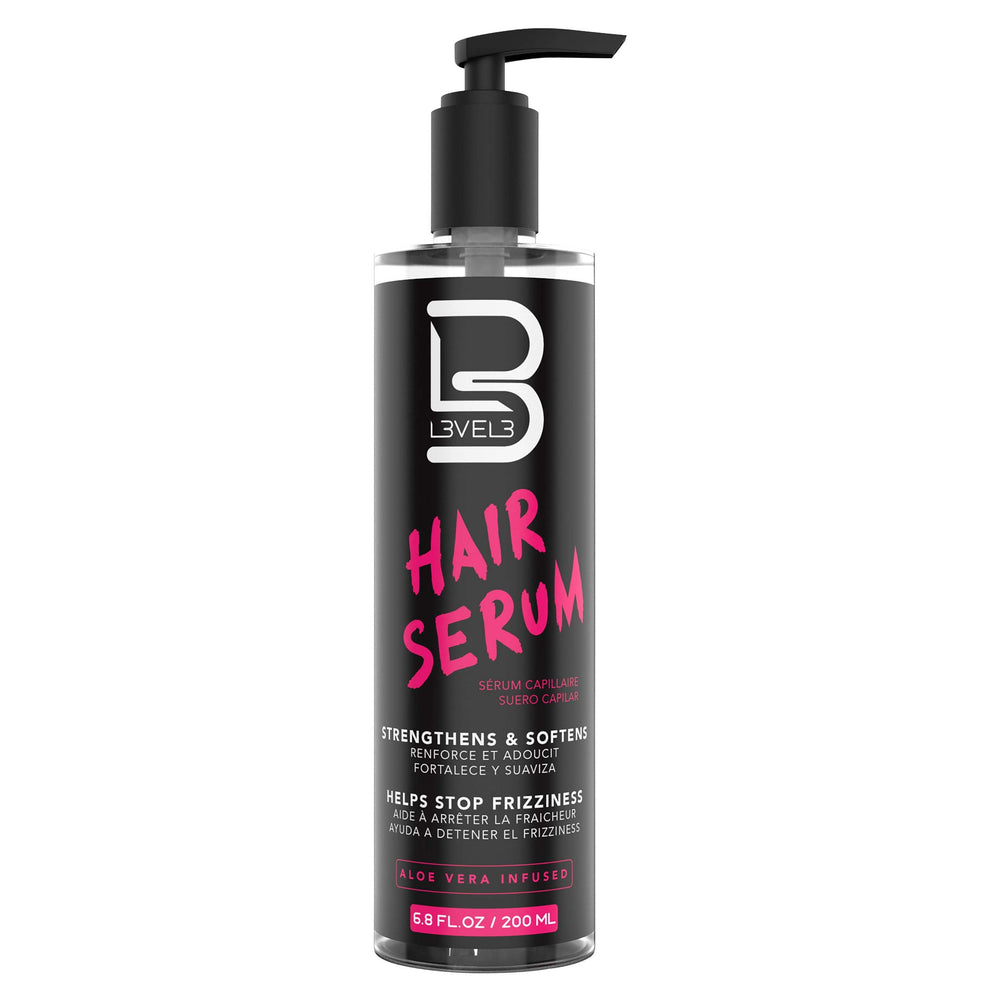 L3 Level 3 Hair Serum bottle for softening and smoothing frizzy hair