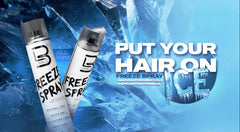 L3 Level 3 Hair Spray bottle with smooth finish for silky texture