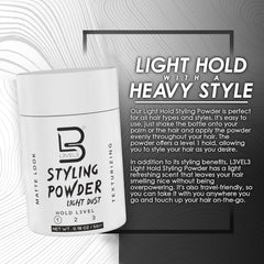 L3 Level 3 Travel Styling Powder hands-on use for matte finish