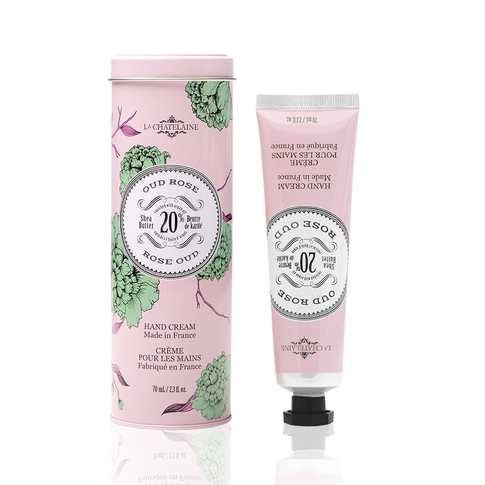 La Chatelaine Shea Butter Hand Cream tin for daily moisture.