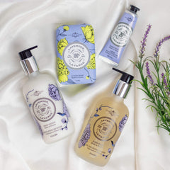 La Chatelaine triple milled soaps provide gentle cleanse and nourishment.