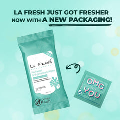 La Fresh antiperspirant wipe-neck-back-odor for all-over management