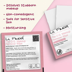 La Fresh makeup removal wipes cleanse face and eyes with gentle formula
