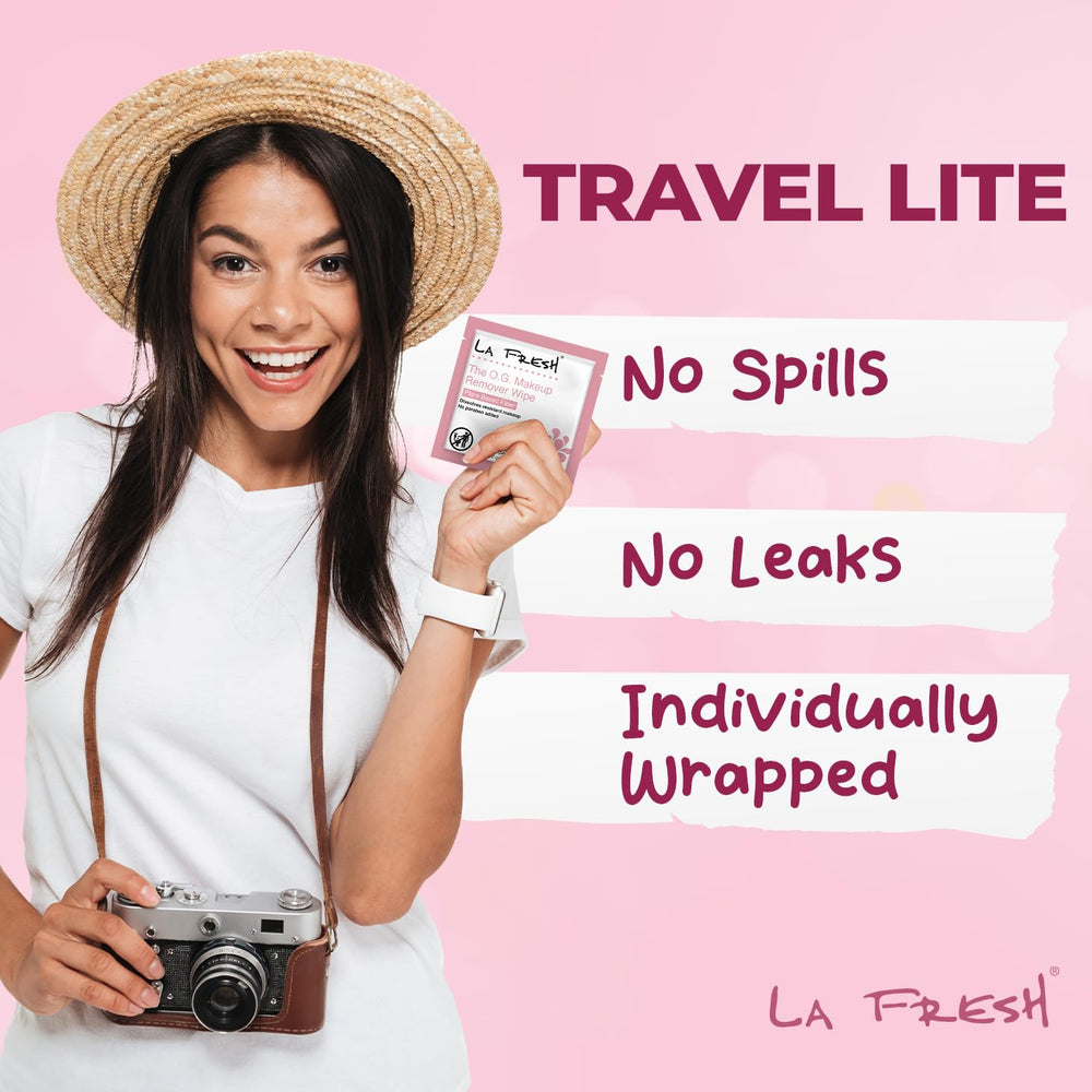 La Fresh makeup removal wipes softening skin during daily cleansing