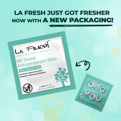 La Fresh compact travel pack ready for purses or gym bags.