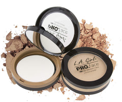 L.A. Girl PRO.face Matte Powder Pack-3 displays three-pack convenience for oil control on the go.