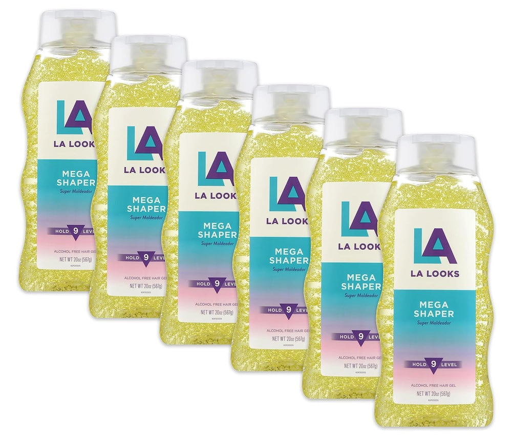 L.A. Looks Mega Shaper bottle-front view highlights the large 20 oz packaging for extended use.