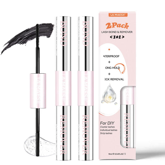 La Maesii lash bond remover bottle close-up showing strong hold potential