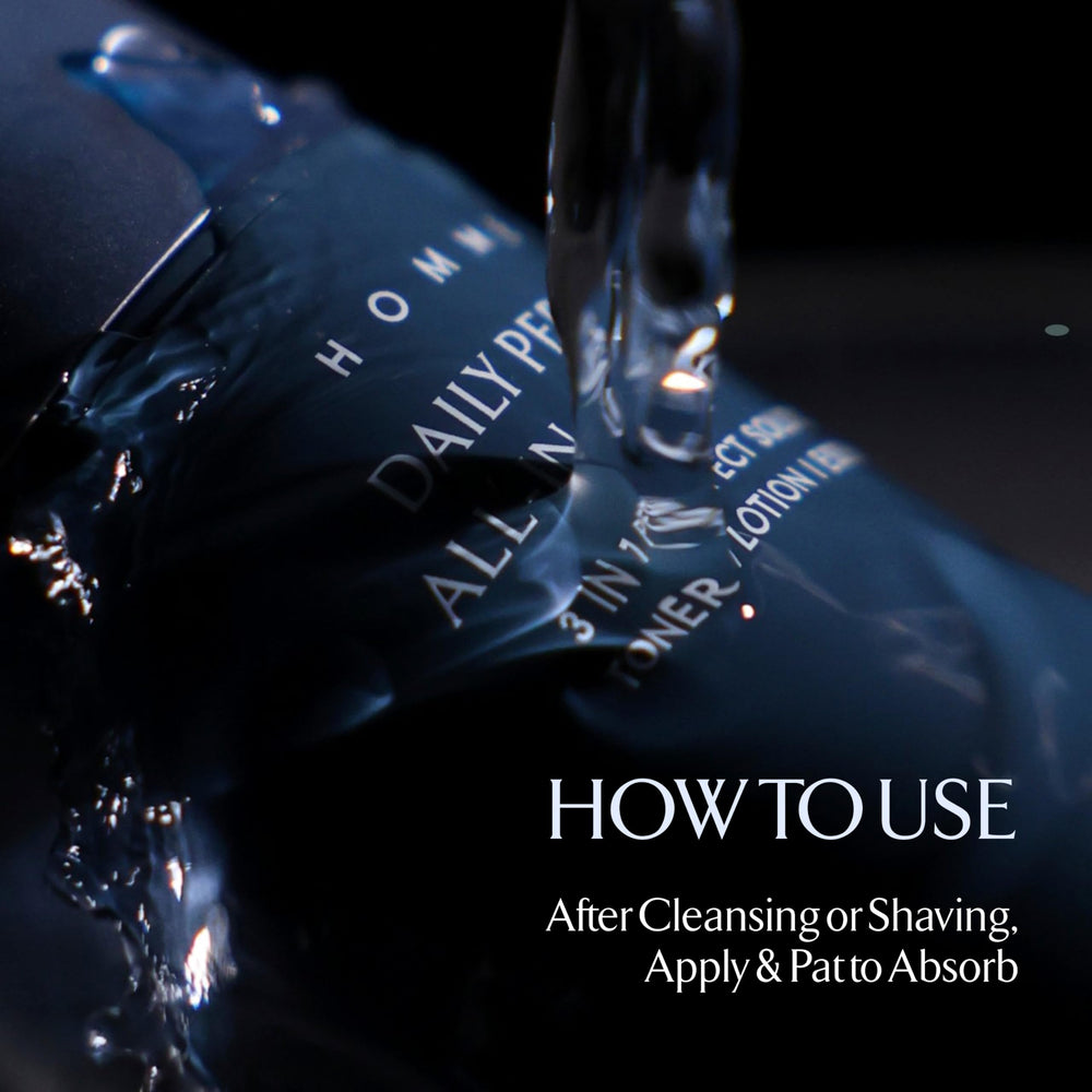LA MUSE Homme soothing after shave routine supporting daily comfort.