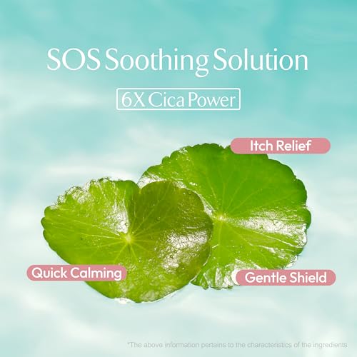 LA MUSE Oasis soothing serum cooling effect visible on sun-kissed skin.