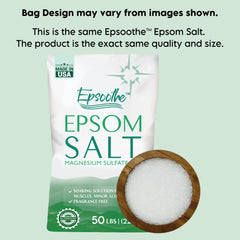 LA SALT CO unscented Epsom salt pours smoothly for quick baths and foot soaks
