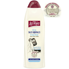 La Toja Shower Gel bottle with rich lather ready for shower