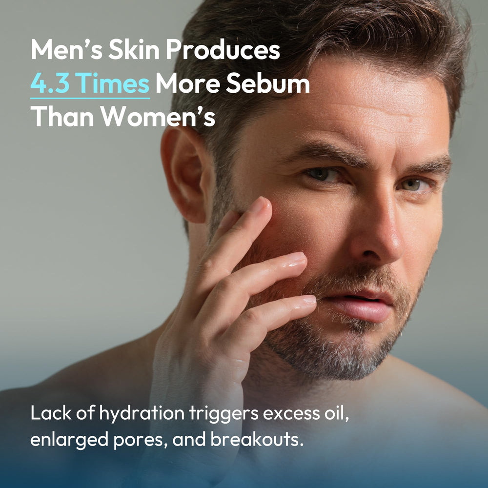 LAB BY He is_ 24h hydration gel closeup showing light, cooling texture