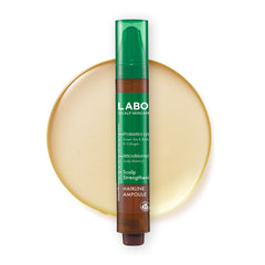 LABO-H scalp-strengthening roll-on serum bottle for daily care and root support.