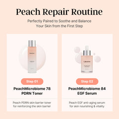 Laboreve PeachMicrobiome 84 EGF Serum rose-gold cap detail.