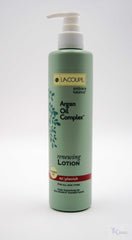 LACOUPE Embrace Balance lotion texture swirl shows lightweight, fast-absorbing hydration.