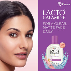 Lacto Calamine provides a shine-free, balanced complexion.