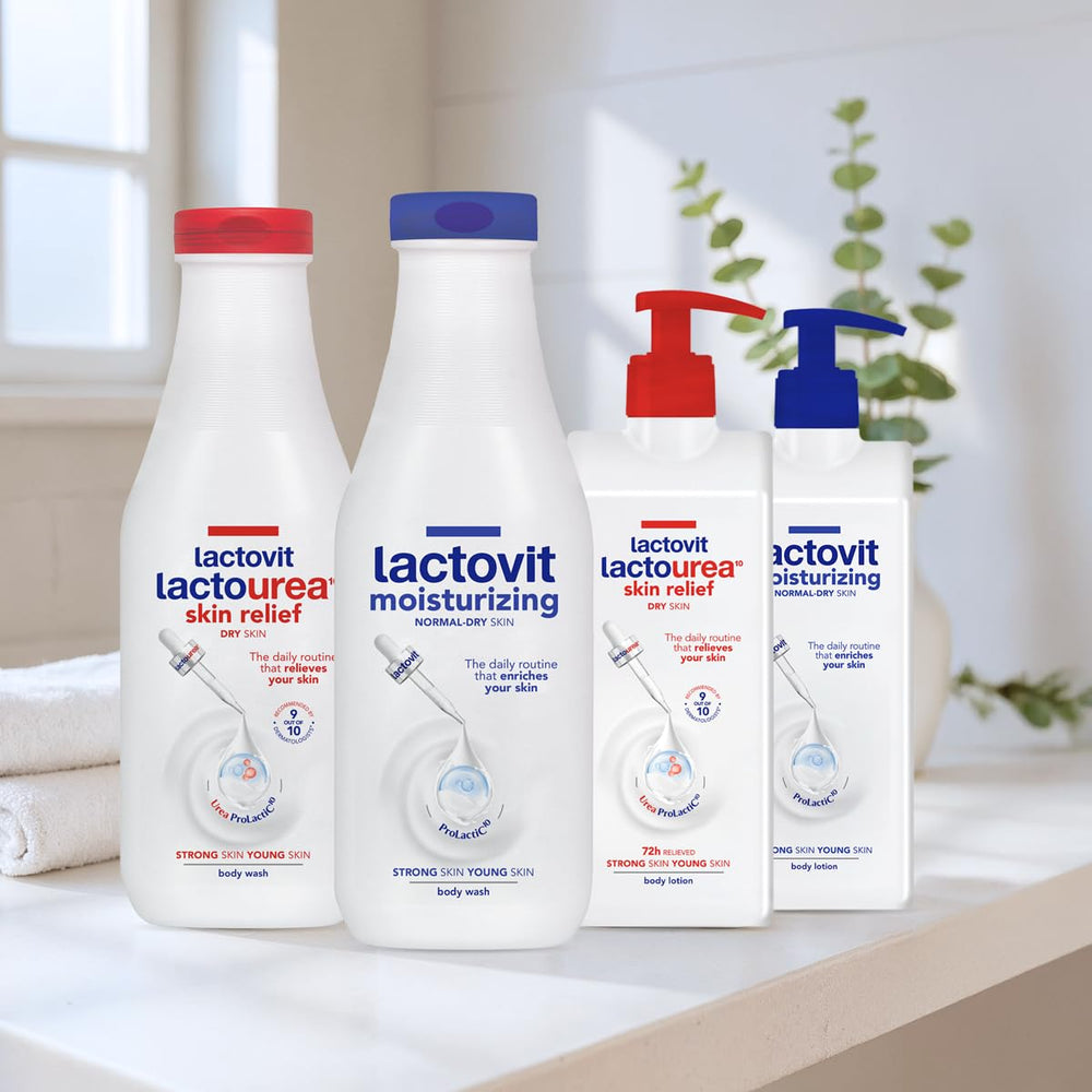 Bathroom scene showing daily skin care routine