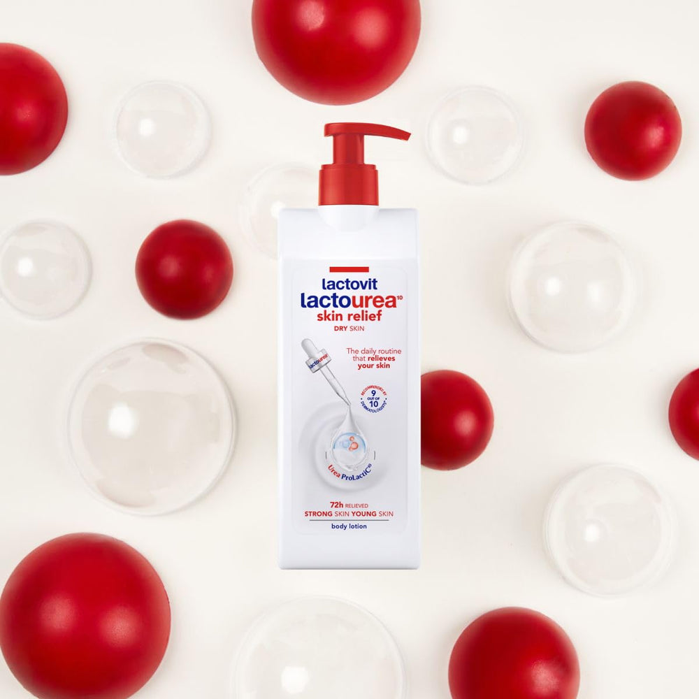 Dermatologist-approved Lactovit Lactourea seal of approval