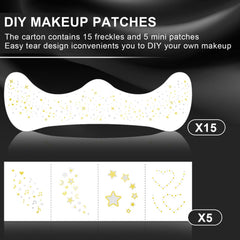 LADDYFOX waterproof long-lasting face tattoos for all-night wear.