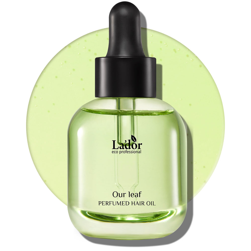 LA'DOR Hair Perfume Oil bottle pour shows easy application and even coverage.
