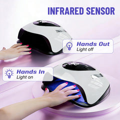 LadyMisty lamp with detachable base supports toenail drying